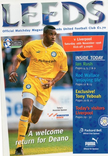 Match programme